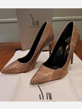NEW Daniele Michetti snakeskin heels